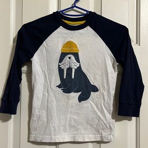 Gymboree walrus long sleeve shirt 4t